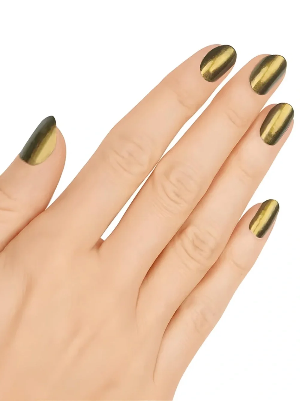 *Retired* Color Street: Miss Polaris | Moss Green Gold Earthy Duochrome Fall